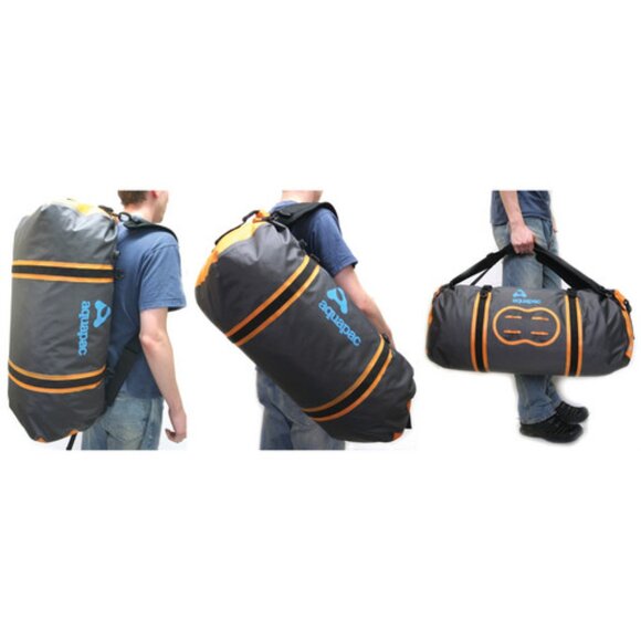 70L Upano Waterproof Duffel Bag from Aquapac - Boating Bag Camping Back Pack - Picture 3 of 13